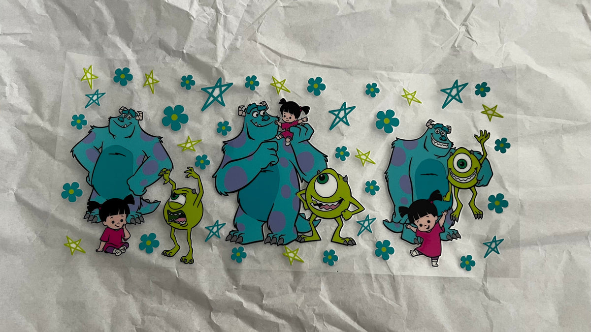 Monster Inc. UVDTF Decals