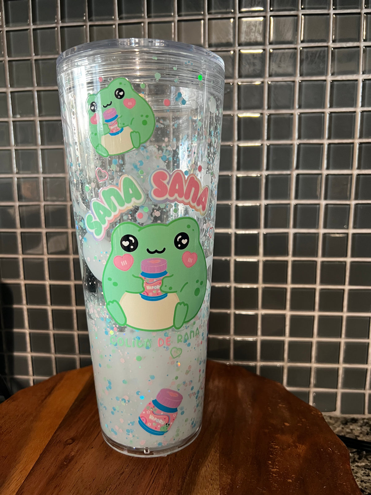 Sana Sana Snow globe tumbler
