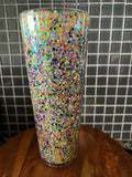 Multi glitter tumbler