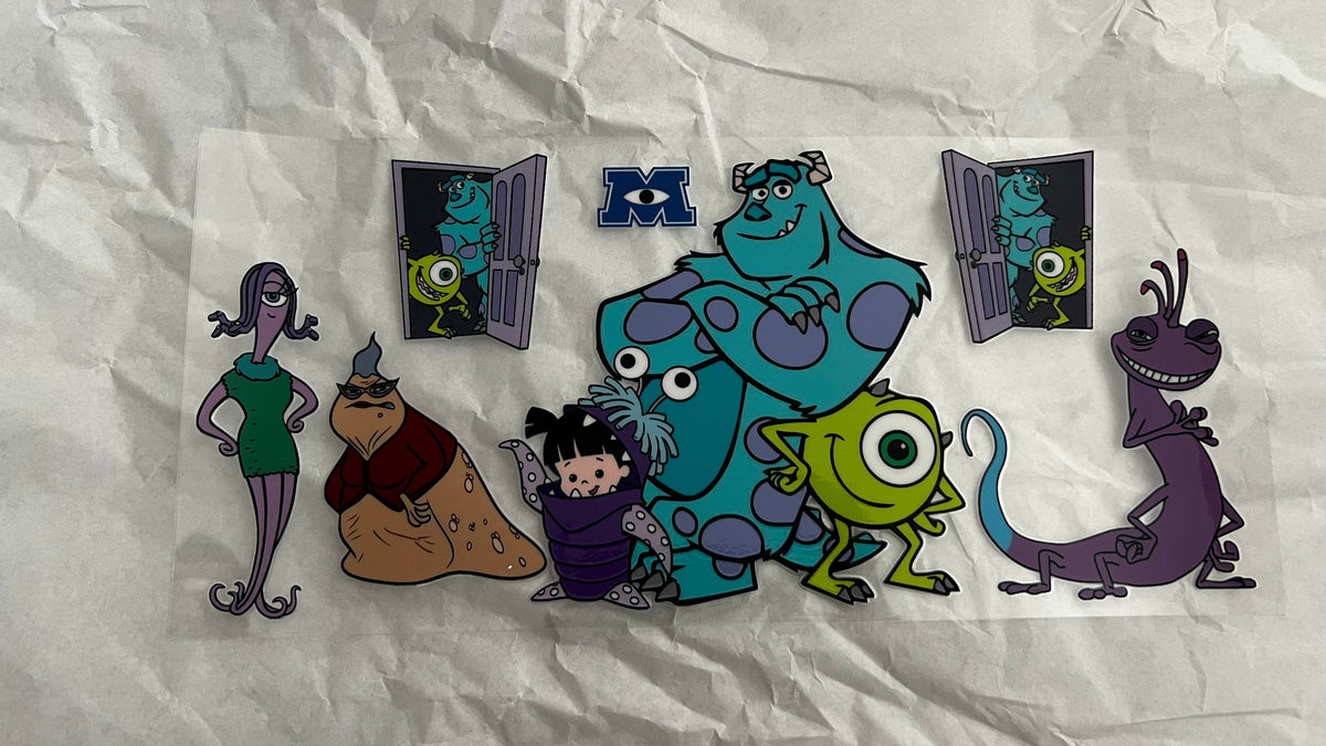 Monsters Inc. UVDTF Decals