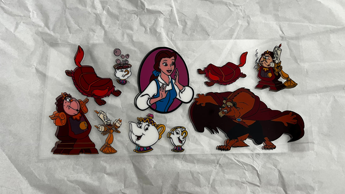 Beauty and the beast UVDTF Decals